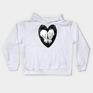 Huddling Rabbits Kids Hoodie